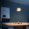 Modern Glass Pendant Light with Adjustable Height for Kitchen Island – Elegant Dome Shade, Ideal for Home and Commercial Use