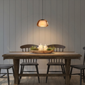Modern Glass Pendant Light with Adjustable Height for Kitchen Island – Elegant Dome Shade, Ideal for Home and Commercial Use