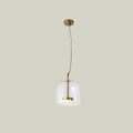Modern Minimalist | Glass Pendant Light with Tinted Design & LED Technology | Elegant Hanging Light for Warm Ambiance 0