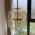 Modern Minimalist | Glass Pendant Light with Tinted Design & LED Technology | Elegant Hanging Light for Warm Ambiance 6