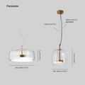 Modern Minimalist | Glass Pendant Light with Tinted Design & LED Technology | Elegant Hanging Light for Warm Ambiance 7