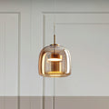 Modern Minimalist | Glass Pendant Light with Tinted Design & LED Technology | Elegant Hanging Light for Warm Ambiance 8