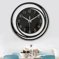 Modern Scandinavian | Wall Clock - Black Acrylic Design, Silent Mechanism 2