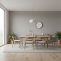 Modern Wall Clock Decor with Silent Quartz Movement and Natural Wood Frame – 30 cm Minimalist Design