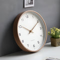 Modern Wall Clock Decor with Silent Quartz Movement and Natural Wood Frame – 30 cm Minimalist Design