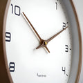 Modern Wall Clock Decor with Silent Quartz Movement and Natural Wood Frame – 30 cm Minimalist Design