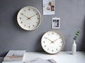 Modern Wall Clock Decor with Silent Quartz Movement and Natural Wood Frame – 30 cm Minimalist Design