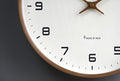 Modern Wall Clock Decor with Silent Quartz Movement and Natural Wood Frame – 30 cm Minimalist Design