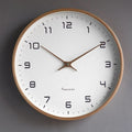 Modern Wooden Wall Clock – Scandinavian Minimalist Design for Home and Office Décor, Silent Quartz Movement, 10/12/14 Inch Options