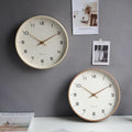 Modern Wooden Wall Clock – Scandinavian Minimalist Design for Home and Office Décor, Silent Quartz Movement, 10/12/14 Inch Options