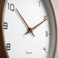 Modern Wooden Wall Clock – Scandinavian Minimalist Design for Home and Office Décor, Silent Quartz Movement, 10/12/14 Inch Options