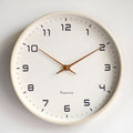Modern Wooden Wall Clock – Scandinavian Minimalist Design for Home and Office Décor, Silent Quartz Movement, 10/12/14 Inch Options