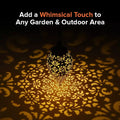 Moroccan Solar Garden Lantern – Weather-Resistant Outdoor Solar Lantern with Intricate Patterns for Patios and Gardens