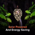 Moroccan Solar Garden Lantern – Weather-Resistant Outdoor Solar Lantern with Intricate Patterns for Patios and Gardens