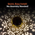 Moroccan Solar Garden Lantern – Weather-Resistant Outdoor Solar Lantern with Intricate Patterns for Patios and Gardens