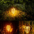 Moroccan Solar Garden Lantern – Weather-Resistant Outdoor Solar Lantern with Intricate Patterns for Patios and Gardens