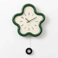 Nature's Touch | Wall Clock - 3D Floral Design With Silent Pendulum 0