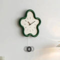 Nature's Touch | Wall Clock - 3D Floral Design With Silent Pendulum 2