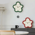 Nature's Touch | Wall Clock - 3D Floral Design With Silent Pendulum 4