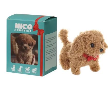 Nicoo | Interactive Robot Puppy with Realistic Movements | Soft Plush Toy for Imaginative Play