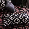 Noir Enigma Duvet Cover Set – 3-Piece Geometric Pattern Bedding, Soft Microfiber Blend for King and Queen Sizes