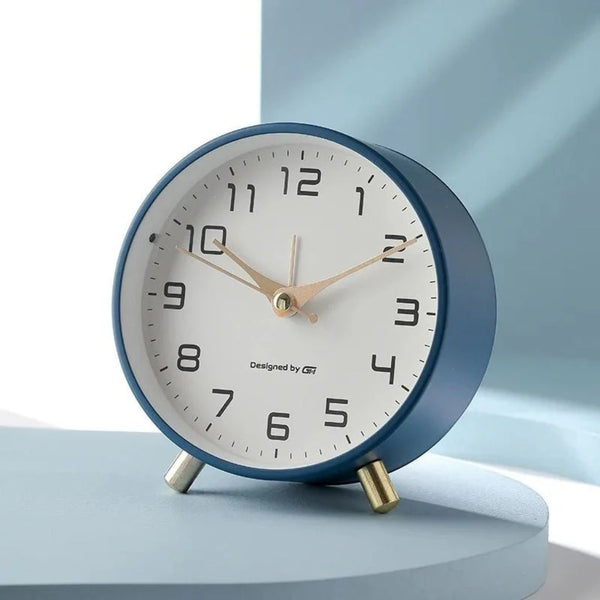 NordTime Collection | Silent Table Clock with Minimalist Design | Decorative Accent for Living Rooms 0
