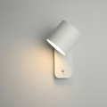 Nordic Adjustable Wall Lamp with Switch – Minimalist Cylindrical Sconce, Bedroom & Hallway