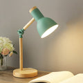 Nordic Wooden LED Desk Lamp with Adjustable Arm and Warm Light for Home Office – Minimalist Design, Energy-Efficient Illumination