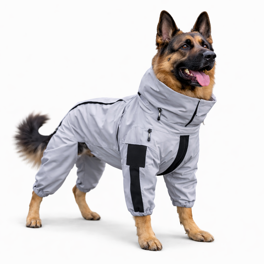 Outdoor Companion | Waterproof Dog Rain Jacket with Reflective Shell | Lightweight Design for All-Weather Comfort 0