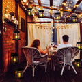 Outdoor Solar Lantern with Dusk-to-Dawn Sensor – Waterproof Garden Lantern Lights for Elegant Outdoor Decor