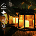 Outdoor Solar Lantern with Dusk-to-Dawn Sensor – Waterproof Garden Lantern Lights for Elegant Outdoor Decor