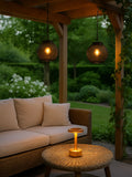 Outdoor Solar Lanterns - Metal Mesh Hanging Garden Lights with Warm LED Glow for Patios and Outdoor Decor