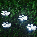 PawGlow Solar Garden Light – LED Paw Print Stake Light for Garden & Patio, Warm or Cool White