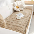 Cloud Texture sofa cover draped across a full-length sofa showing dimensional tonal fabric pattern