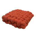 Plush Woven Knot Boucle Decorative Pillow, Lamb Velvet Throw Pillow for Couch and Bed, Cotton Filling, Soft and Cozy Home Decor