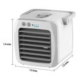 Portable 4-in-1 Air Cooler and Humidifier with USB Rechargeable Battery – Compact Cooling Fan for Personal Use and Air Quality Improvement