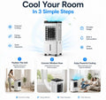 Portable Air Conditioner 13000 BTU 3-in-1 Cooling, Fan, Dehumidifier for Rooms up to 550 sq ft - Best Portable AC Unit