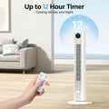 Portable Air Conditioner Tower with 4 Cooling Modes, Remote Control, 90-Degree Oscillation for Efficient Cooling in Small Spaces