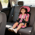 Portable Child Car Booster Seat with 5-Point Harness | Foldable Design for Safe Travel