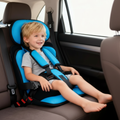 Portable Child Car Booster Seat with 5-Point Harness | Foldable Design for Safe Travel