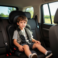 Portable Child Car Booster Seat with 5-Point Harness | Foldable Design for Safe Travel