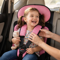 Portable Child Car Booster Seat with 5-Point Harness | Foldable Design for Safe Travel