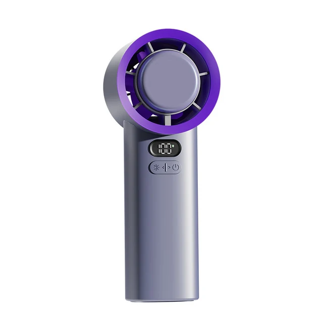 Portable Handheld Fan with 3 Speed Settings | Rechargeable Mini Fan for On-the-Go Comfort 0