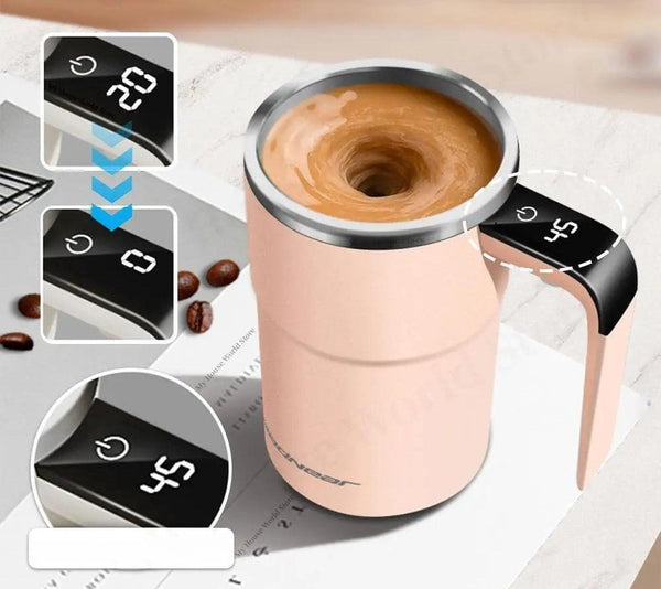 Steaminator Self-Stirring Coffee Mug with Temp Display