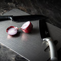 Premium Stainless Steel Cutting Board – Antibacterial, Durable, Easy to Clean, Non-Porous Kitchen Chopping Board