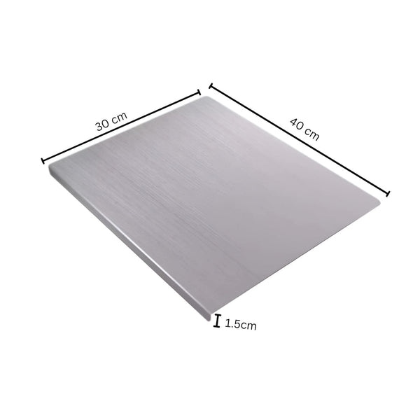 Premium Stainless Steel Cutting Board – Durable Non-Porous Surface with Non-Slip Design for Versatile Kitchen Use
