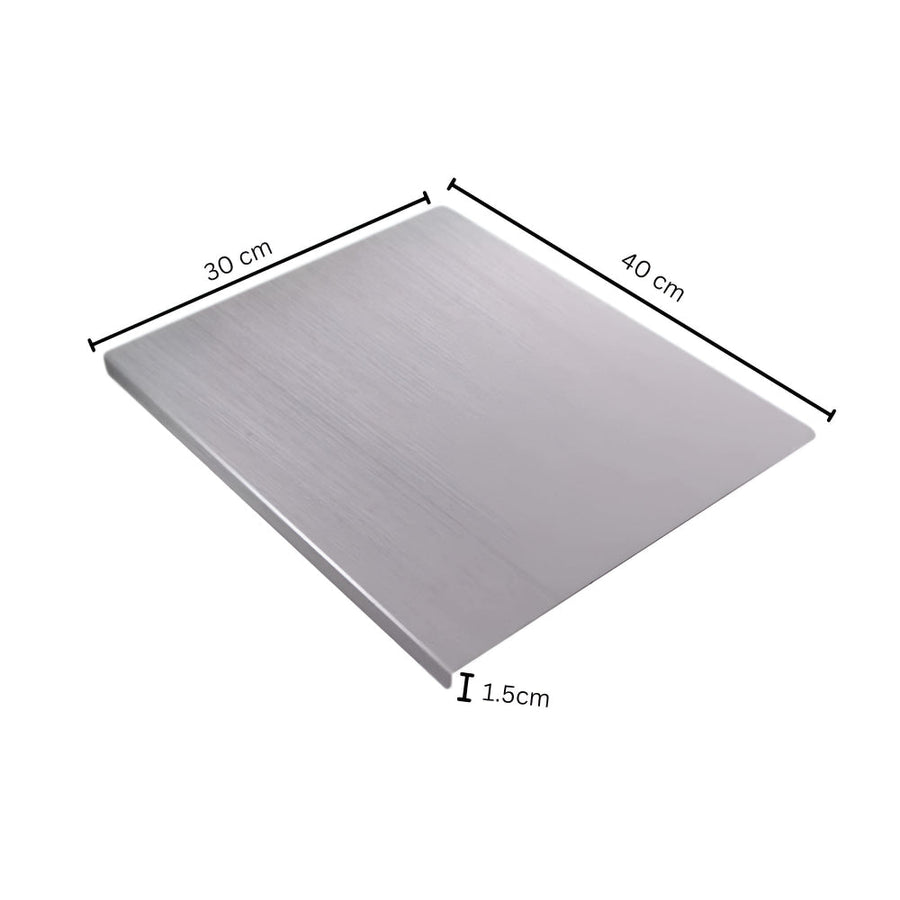 Premium Stainless Steel Cutting Board – Durable Non-Porous Surface with Non-Slip Design for Versatile Kitchen Use