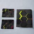 Prisma Hive Duvet Cover Set – Geometric Hexagon Design, Soft Breathable Polyester, Queen/King Size Bed Covers