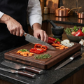 Professional Chef Knife Set | High-Carbon Steel Blades with Ergonomic Pakka Wood Handles for Precision Cutting 1