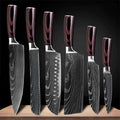 Professional Chef Knife Set | High-Carbon Steel Blades with Ergonomic Pakka Wood Handles for Precision Cutting 5